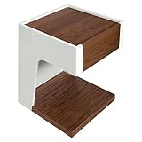 タンスのゲン 【完成品】 サイドテーブル 正方形 木製 北欧 モダン カフェ テーブル 収納 寝室 ナイトテーブル ウォールナット 30800005 WN