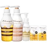 ハニーチェ クリーミーハニー シャンプー トリートメント ヘアミルク 1dayお試し付き セット 480mL×2+115mL+(10mL+10g)【Amazon.co.jp限定】