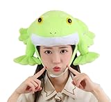 [DOKiDOKi] かえる 帽子 コスプレ 変身 マスク カエル 蛙 ハロウィン 被り物 ぬいぐるみ 着ぐるみ かぶりもの ふわふわ 可愛い キュート [並行輸入品]