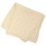 cofucu(コフク) 麻の葉柄ニットアフガン 85×85cm ナチュラル オーガニック綿100%