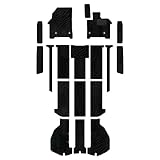 Hotfield トヨタ 互換品 新型 アルファード ヴェルファイア 40系 フロアマット＋ステップマット＋トランクマット ラゲッジマット / 7人 WAVEブラック