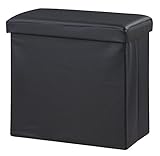 東谷 AZUMAYA ボックススツール オットマンテーブル ブラック LFS-814BK