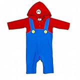 (バンダイ)BANDAI スーパーマリオ カバーオール フリース つなぎ レッド 70