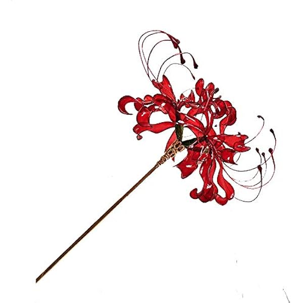 Amazon | [misaki] 美しい 彼岸花 かんざし ヒガンバナ 曼珠沙華