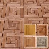 ウッドデッキパネル【Cタイプ】【ブラウン】54枚セット