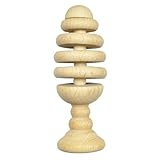 green sprouts Natural Wooden Tree Rattle, Natural [並行輸入品]