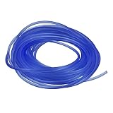 uxcell ソリッドラバーコードチューブ ゴムチューブ 全長5m 直径2mm ブルー DIYクラフトビーズ ネックレス ブレスレット用