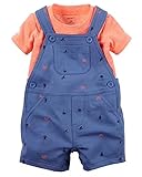 カーターズ Carter's 半袖Tシャツ ショートオール 上下 2点セット ベビー服 カニ (12months(72-78cm)) [並行輸入品]