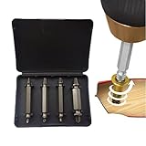 IBeaty Damaged Screw Remover and Extractor Set - Set of 4 Stripped Screw Removers General Precision 