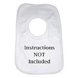 Instructions Not Included Funny Baby Bib by 2Personal