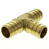 Everflow PXTE0034-NL Lead Free 3/4-Inch Pex Barb Brass Tee by Everflow