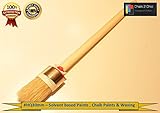 #HQ30 (30mm / 3cm) - MEDIUM - CHALK PAINT AND WAX top quality natural bristle ROUND BRUSH - 6 sizes 
