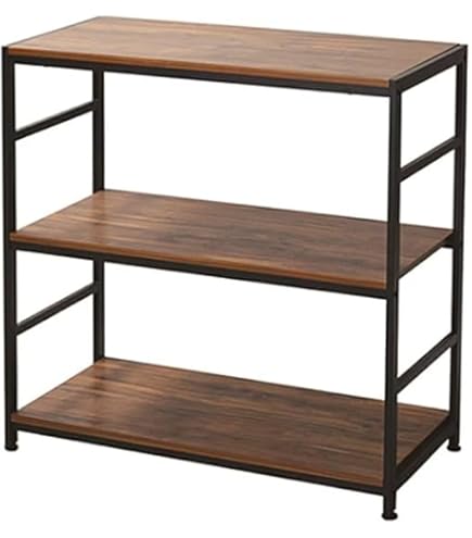 Amazon｜回転ラック(ブラウン) MUD-7181BR｜オープンシェルフ・ラック