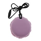 Baoblaze シリコーン　歯がため　授乳ネックレス　母乳ネックレス　歯固め　ラクーン　マカロン　可愛い　全9種類 - パープル, マカロン