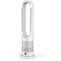 Amazon | 夏冬両用 冷暖兼用 羽なし扇風機 タワーファン 羽なし