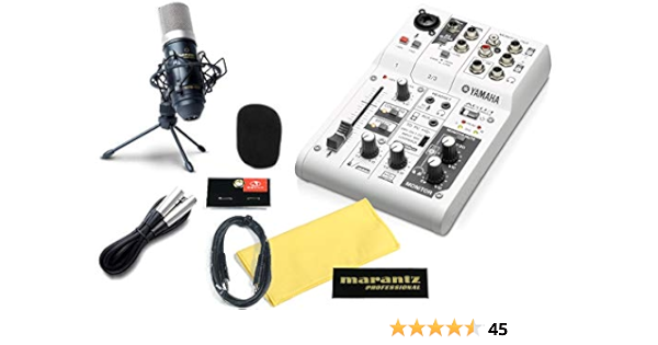 海外 正規品 美品 Yamaha Ag03 セット At コンデンサーマイク レコーディング Pa機器 Cruzroja Org Uy