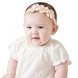 Tonsee ベビー ガールズ ヘッドバンド 可愛い フラワー ストレッチ ヘアバンド (ピンク)