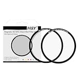 H&Y ブラックミスト 82mm マグネティック HD ブラックプロミスト 1/8 フィルターキット マグネット式 薄枠 帯電防止 防汚 撥水 防傷 MC8-82