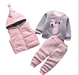 soothing キッズ スウェット ベストコート パンツ 裏起毛 防寒着　秋冬向け 上下3点セット