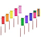Floratek ダンスリボン 新体操リボンセット10色 スティック付き 体操用具 スポーツ用具 競技用具 (2m)