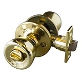 Design House 728311 Terrace 6-Way Latch Privacy Door Knob, Polished Brass by Design House