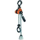 Liftall 603MHX5 Series 603 Mini Ratchet Hoist, 1100 lb. Work Load Limit, 5' by Lift All