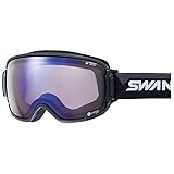 SWANS(スワンズ) スキー スノーボード ゴーグル くもり止め プレミアムアンチフォグ搭載 紫外線で色が変わる調光ULTRAレンズ 撥水加工 メガネ使用可 RIDGELINE RLCUMDHSCP RIDGELINE-CU/MDH-SC-PAF_BK/G ブラック×グレイ/アイスミラー×ULTRAライトパープル調光