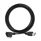 Cableccデュアルスクリュー90度直角マイクロUSBマウントから産業用カメラ3M用USB3.0データケーブル