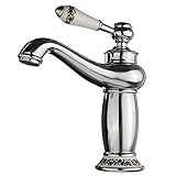 Kungfu Mall 蛇口 シングル ハンドル ウォーター タップ アンティーク ブロンズ 耐久性 混合栓 節水 浄水器