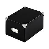 ふた付き収納ボックス カラーボックスの整理にも 折りたたみストレージボックス 〔M〕 ブラック