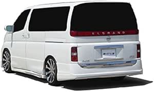 エルグランド E51 後期ハイウェイスター リヤスカート 素地 リアアンダースポイラー 車 バイク Amazon