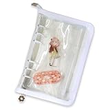 Happy mono アクスタケース アクスタ 収納 ファイル アクリルスタンド 推し活グッズ 推し活 持ち運び オタ活グッズ a5 a6 バインダー 6穴 (A6 ホワイト)