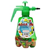 水風船ポンプ セット - 水風船フィラー爆弾 |夏をテーマにしたパーティー用のポータブル充填ポンプステーション |空気と水風船のインフレータ | 500個の風船が入ったハンドバルーンフィラー |ウォーターファン