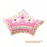 cheeselandtm-31.4インチベビーシャワーMylar Balloons、プリンセスクラウン、かわいい装飾