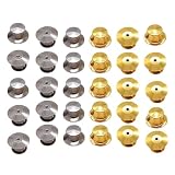 まちの波 ピンバッチ キャッチ留め具 30個セット 金具 パーツ 薄型クラッチと土台の広い針 安全ボダン DIY 収納ボックス付き