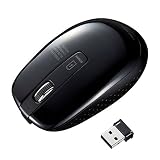 サンワサプライ 充電式ワイヤレスブルーLEDマウス ブラック MA-WBL118BK