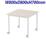 生興 RFCキャスターテーブル W800×D800×H700mm RFC-8080NA