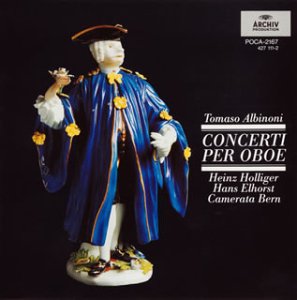 アルビノーニ:8つのオーボエ協奏曲 | ホリガー | オリコンニュース