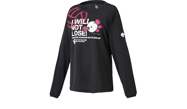 Amazon Co Jp デサント バボちゃん長袖プラクティスシャツ ブラック マゼンタ Dva 5770wl Blk スポーツ アウトドア