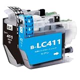 LC411 brother用互換インクカートリッジブラザー用LC411BKブラック1本 LC411Cシアン1本 合計2本 対応機種：DCP-J526N/J528N/J914N/J915N/J926N-W/J926N-W/B /J928N-B/J1800N/ MFC-J904N/J905N/J739DN/DWN /J939DN/DWN