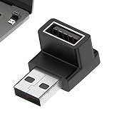 USB変換アダプタ USB L字アダプター 高速データ転送 携帯 携帯パソコン等対応90 度 USB アダプター,USB3.0 アダプター オス - メス USB ケーブル コネクタは、ラップトップ、 、PC 用の片方向 10bps データ転送