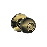 Dexter by Schlage J54CNA609 Corona Keyed Entry Knob, Antique Brass by Schlage Lock Company