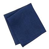 [LINEN & BASIC] カラーハンカチリネン ネイビー 日本製 ハンカチ メンズ レディース 麻