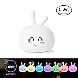 キュートNursery Night Lightキッズ用、ソニーmdr7506シリコンクリエイティブBunnyランプ子供寝室用 7025779780154