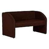 arne ソファー 2人掛け 肘付き 布張り ダイニング リビング DSプチコンmaru 2P ダークブラウン