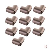 Carfeny コーナークッション 角 10個 セット 柱 テーブル 家具コーナーガード ケガ防ぐ クラッシュ保護　赤ちゃん ご年配 の方 安全と安心 L型 (グレー)
