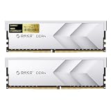 ORICO Raceline Racer DDR4メモリ 32GB (16GB×2枚組) 3200MHz CL16、XMP 2.0対応オーバークロック、1.35V UDIMM、Intel & AMD互換、高性能ゲーミング用デスクトップメモリ - H400 銀色