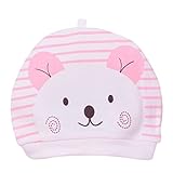 Gespout 帽子 ベビー 赤ちゃん コットン クマ柄 春 夏 秋 冬 0-6ケ月 可愛い 子供 ニット帽 キッズ 睡眠用 キャップ 誕生日 プレゼント 人気 出産祝い ニットキャップ