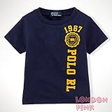 ラルフローレン [男の子9～24か月]ポロラルフローレン半袖Tシャツ〔ネイビー〕並行輸入品