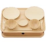 食器 子供プレート おしゃれ お食い初め箱膳セット 竹製